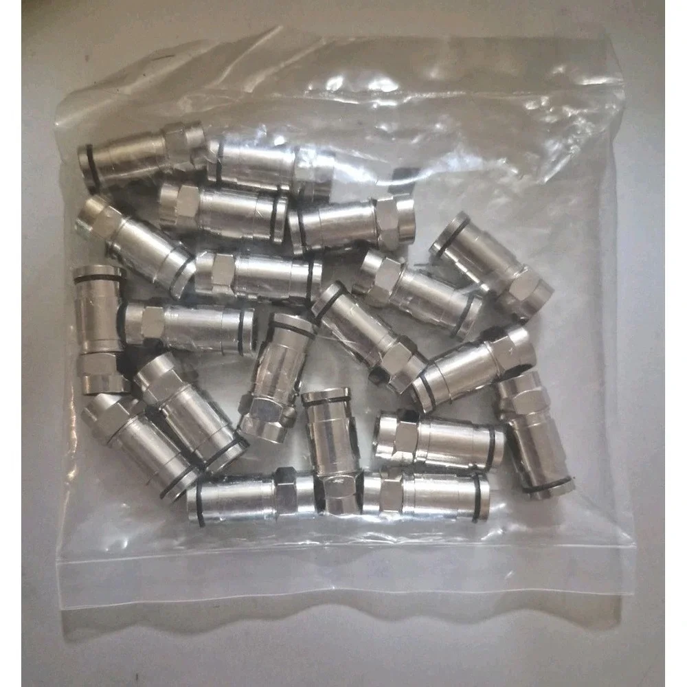 Set Of 20 F Male Compression RG6 Connector Minis (A278)